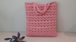 Очаровательная сумочка для лета крючком. ДЛЯ НАЧИНАЮЩИХ. Charming knitted bag.