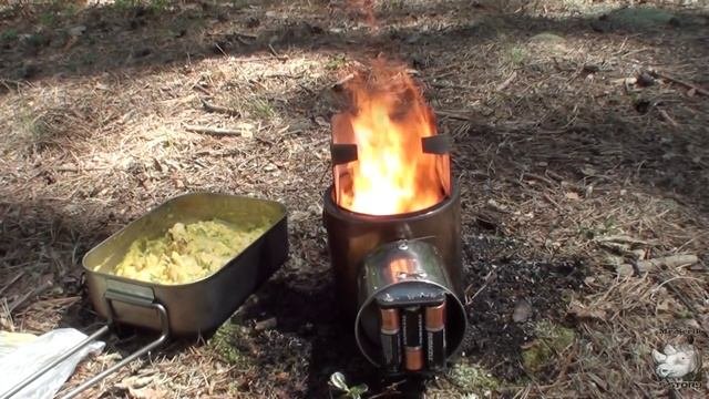 Полевая кухня готовим на турбопечке