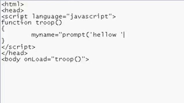 Javscript alert box, Prompt box and Mouse Over