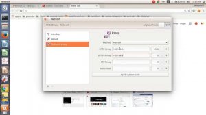 Change proxy setting in ubuntu