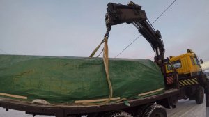 Кран манипулятор.БЛОЖИК одного дня.Зима пришла,буксуют все.Дрифт на кране