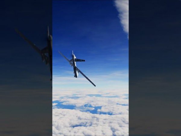 intercept Black Sea Reaper MQ-9 by Su-27 Russia | перехват дрона MQ-9 в Черном море