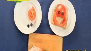 Классные бутерброды. Бутерброд "Краб"