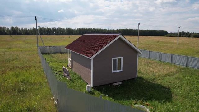 Одноэтажный каркасный дом размером 5 на 6 метров 30 кв м2| Каркас Поволжья смотреть онлайн