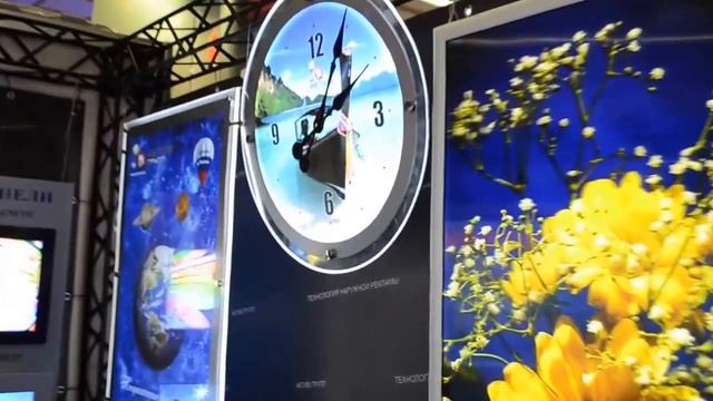 световые панели на выставке РЕКЛАМА - 2015