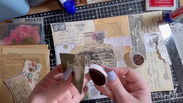 МК | Фоновый лист из обрезков | Скрапбукинг смотреть онлайн