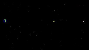 Анимация скорости света от Земли до Луны   speed of light from the Earth to the Moon