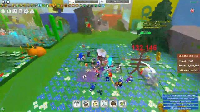 Stick bug runs LIVE | Roblox Bee Swarm Simulator смотреть онлайн