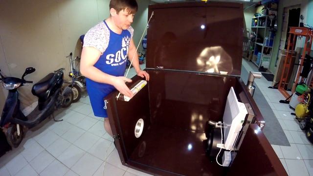 Обзор. Контейнер (кожух) для генератора моего производства. Quiet Box. смотреть онлайн