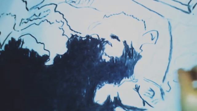 Рисунок кота карандашом, углем смотреть онлайн