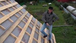 Гидроизоляция и обрешетка крыши под гибкую черепицу. Строительство дома по проекту "Обитель ангелов