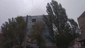 Сильный ветер в Бишкеке