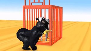 УЧИМ ЦВЕТА И ФРУКТЫ С ГОРИЛЛОЙ ДЛЯ ДЕТЕЙ