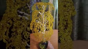 Березка из бисера. Осень.
