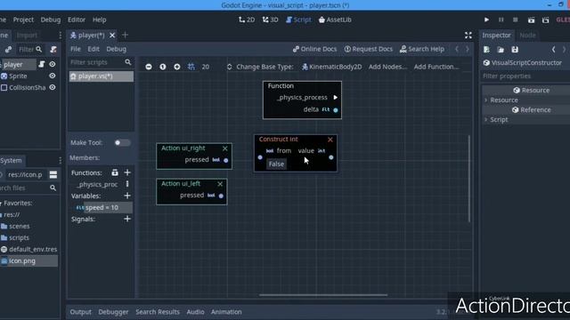 Making a game without code | Godot visual script for absolute beginners