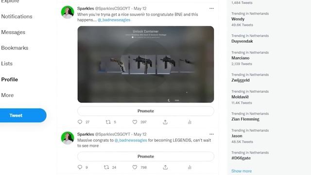 Souvenir AK-47 Gold Arabesque Unboxing (Antwerp 2022) смотреть онлайн