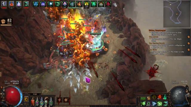[3.23 Path of Exile] Frozen/Fiery/Forest Warrior SPECTRES  - T16 Mapping Showcase смотреть онлайн