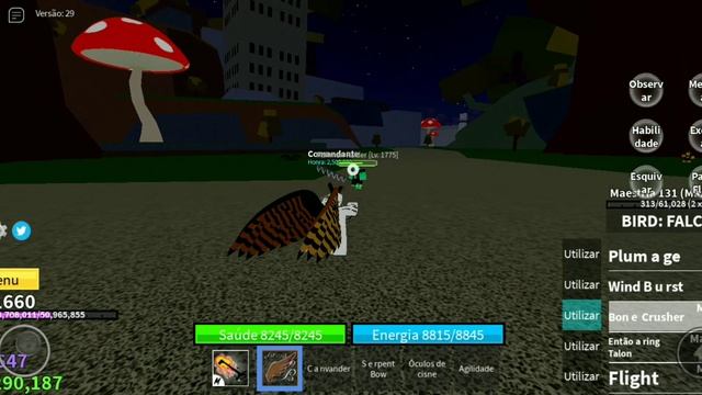 SHOWCASE DA BIRD FALCON ,BLOX FRUIT смотреть онлайн