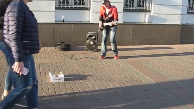 17 10 2018 old arbat street 05 чёрный тюльпан black tulip рок гитара rock gitar fire play смотреть онлайн