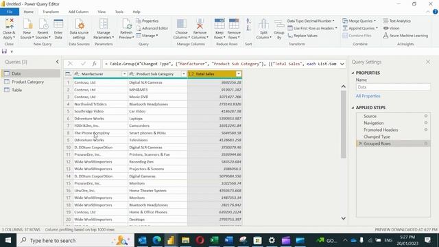 Power BI A-Z Chp #01 (Hindi)| Download Power Bi| Connect data| complete transform of data in PowerB