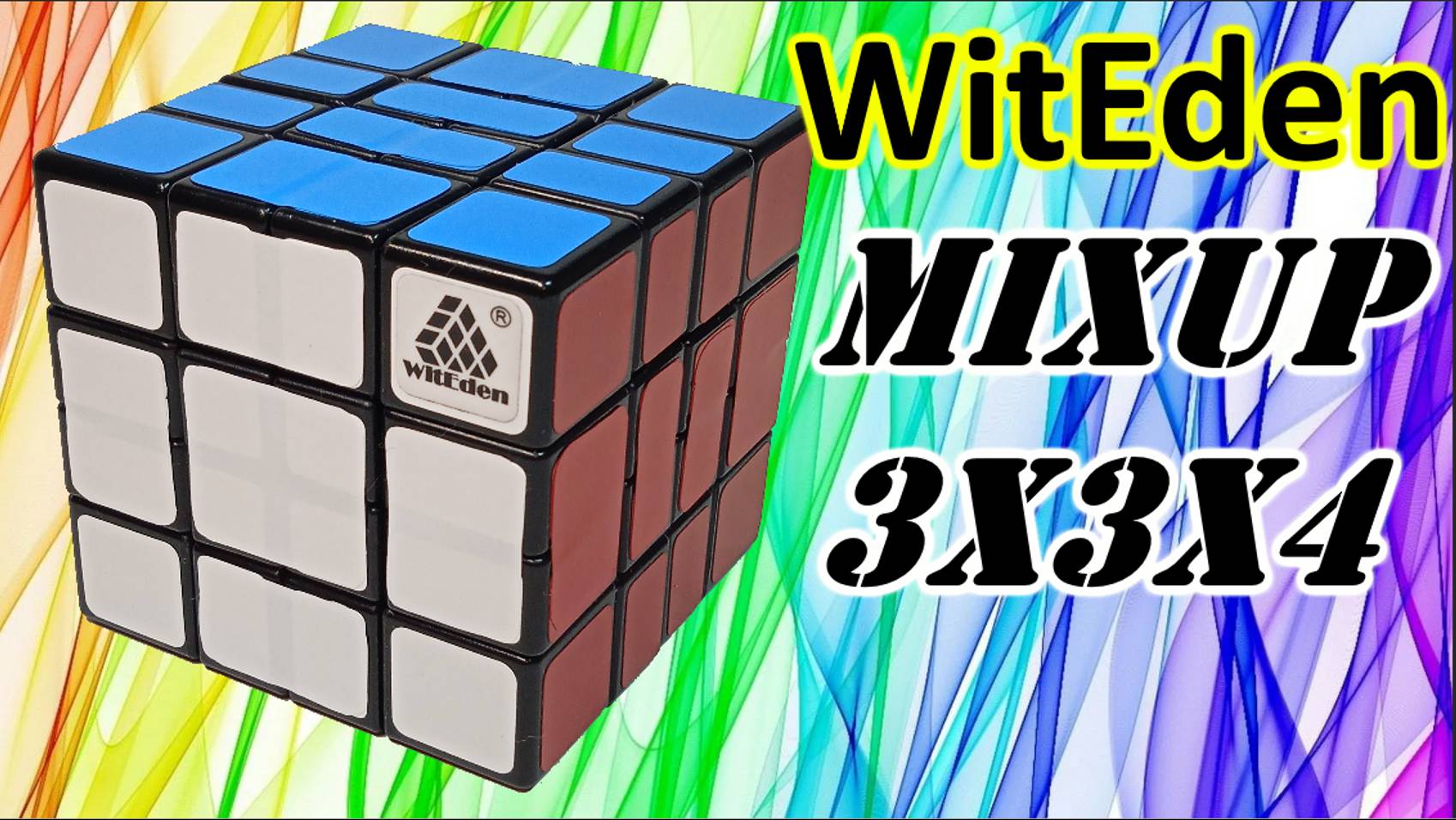 Как собрать куб WitEden Mixup 3x3x4, How to solve cube 3х3х4 смотреть онлайн