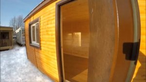 Мобильная каркасная Баня (Баня бытовка) 8х2,3м