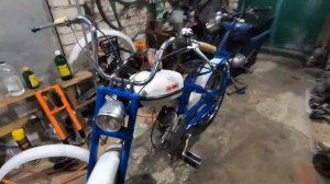 Мопед Рига-13 "Переходка" . Запуск после восстановления .