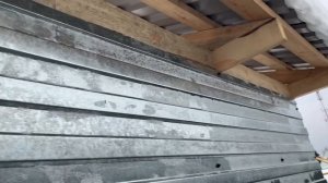 Каркасный Хозблок из профлиста. Зима на даче.