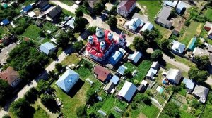 г.Козьмодемьянск,респ.Марий Эл#с высоты птичьего полёта.