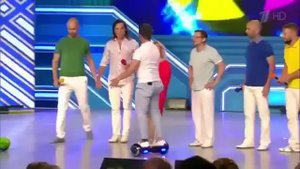 Галустян и Рева на гироскутере SmartWay