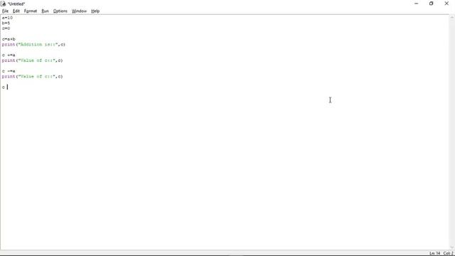 Assignment operator in python