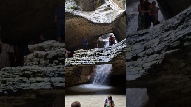 Салтинский подземный водопад в Дагестане. «Слёт колхозников» #shorts #мимоходом