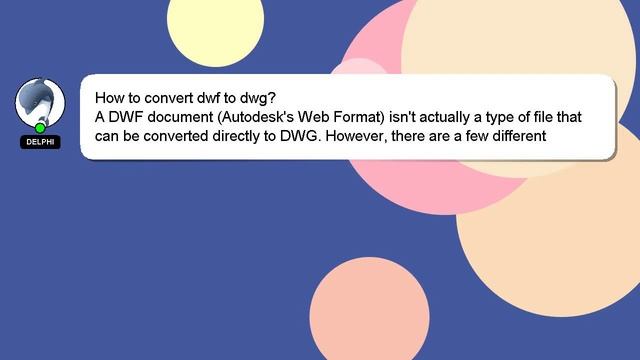 How to convert dwf to dwg? смотреть онлайн