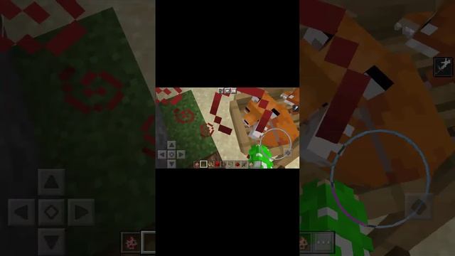 the first sleeping fox in a boat minecraft #short смотреть онлайн