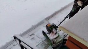 Первый выезд  аккумуляторного снегоуборщика Greenworks GD60PST 60V