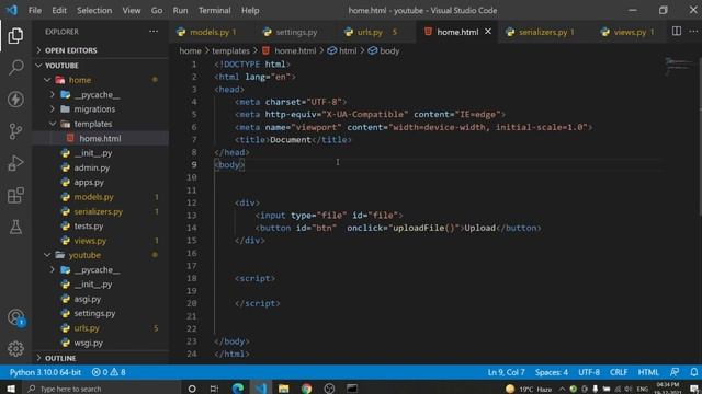 Lets create a youtube thumbnail creation service Django | How to upload video in Django смотреть онлайн