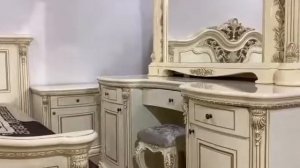 Спальня Габриэлла с 4 дверным шкафом Крем глянец Эра мебель.