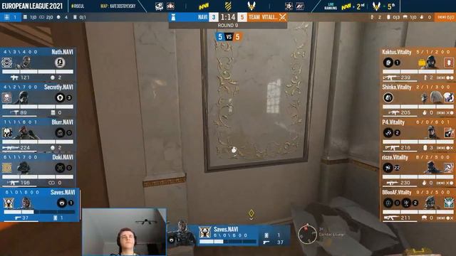 Rainbow Six VOICE COMMS: NAVI vs Vitality, European League 2021 Winning Moment