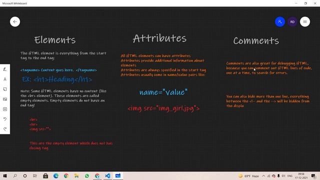 HTML PART 4 || ELEMENT, ATTRIBUTES, COMMENTS IN HTML || HTML COURSE 2022