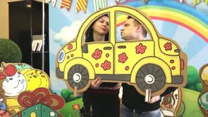 Фотозона из картона