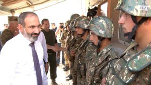 Никол Пашинян и Бако Саакян побывали на оборонных позициях Арцаха. 16 июн. 2018 г.
