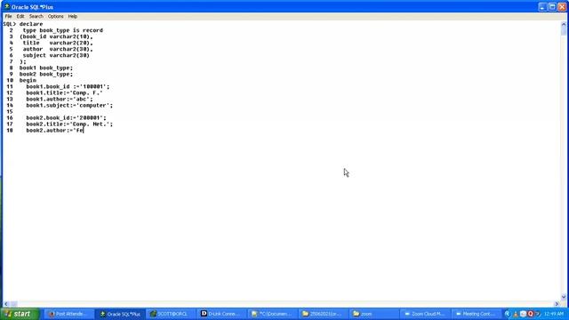 Oracle PL/SQL Records | PLSQL Records | PLSQL Records in Oracle Part - 3