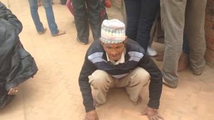 Землятресение в Непале. Первые секунды...