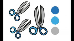 Раскраска НОЖНИЦЫ / Как нарисовать НОЖНИЦЫ / НОЖНИЦЫ мультик / Краски раскраски / Раскраски детям