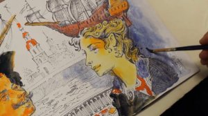 Корабль "Полтава" 1712
Видеоурок «МЕЧТЫ О КОРАБЛЯХ» техника-акварель