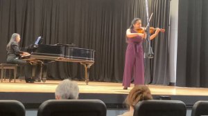 Sophie De, Performing Violin Concerto by Max Bruch.