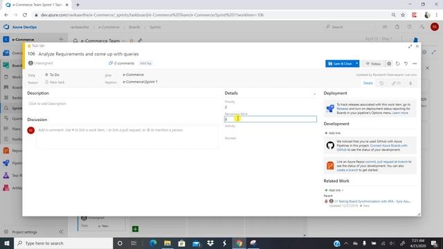 Azure DevOps - Lesson 06 | Azure DevOps Sprint Taskboard | Azure DevOps Sprint Planning and Feature смотреть онлайн