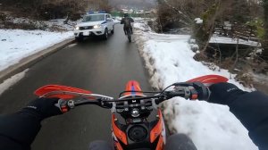 Зимняя ПОКАТУШКА на ПИТБАЙКАХ - ПОЛИЦИЯ не ПРОТИВ!