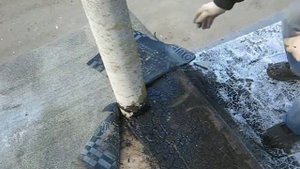 Как приклеить рубиоид с помощью горелки