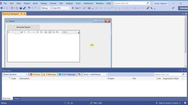 RDLC Reports In Visual Studio 2019 (C# Code)
